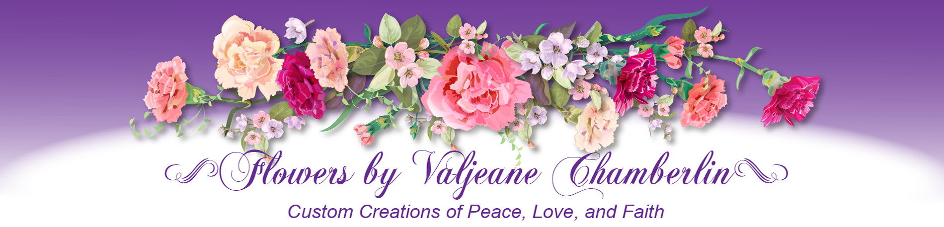 Flowers by Valjeane Header